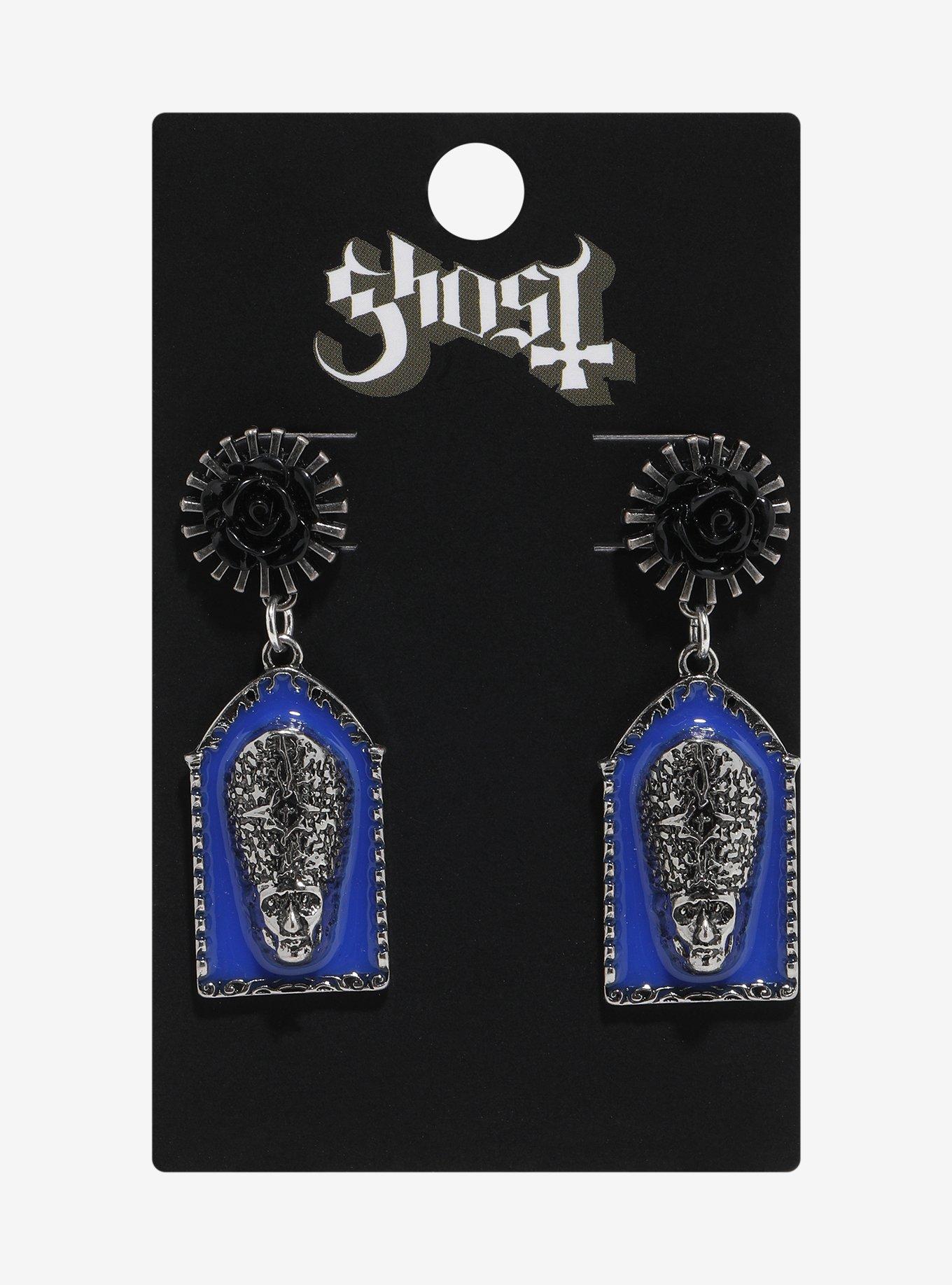 Ghost Papa Emeritus IV Rose Drop Earrings, , hi-res