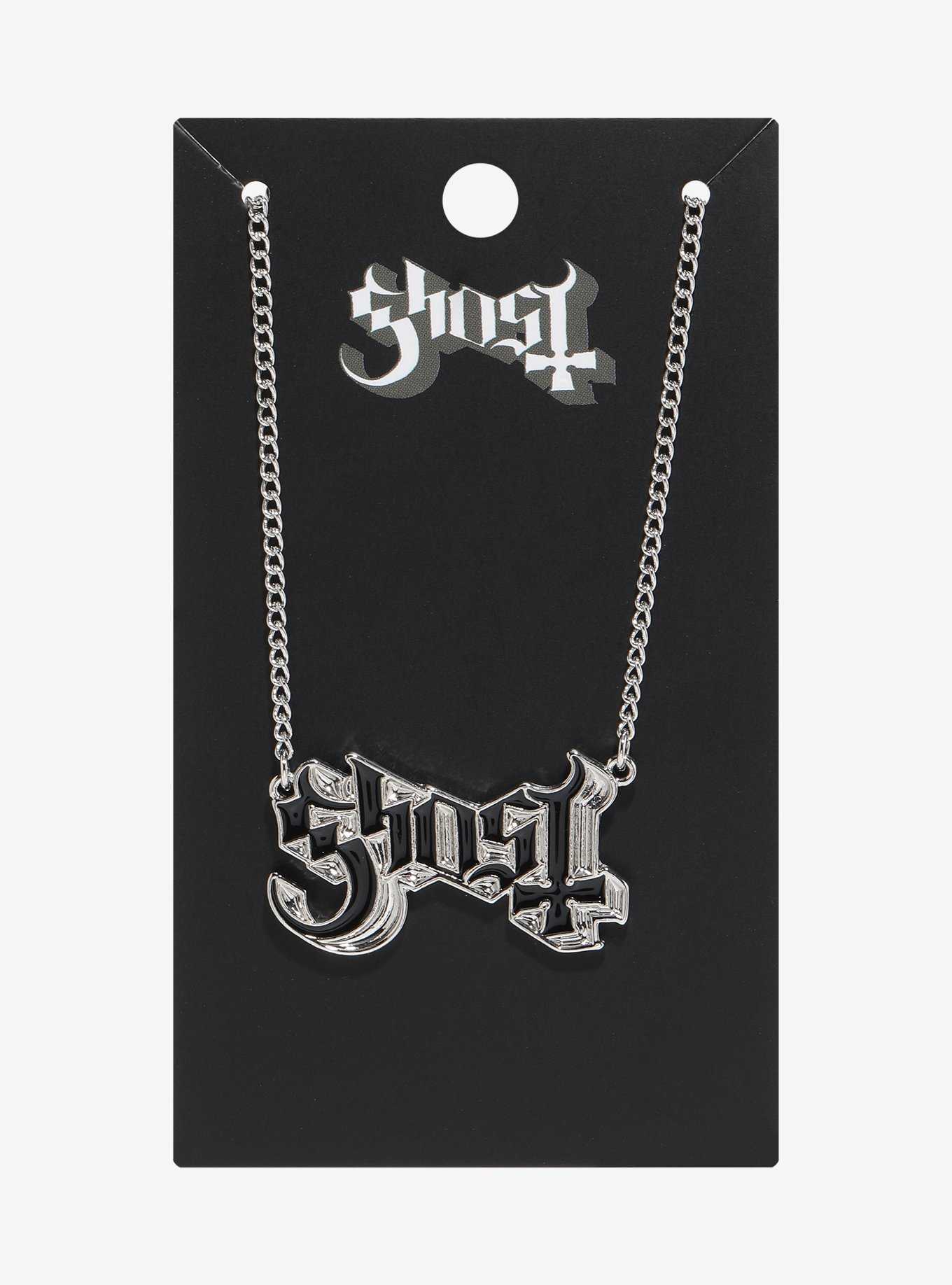 Ghost Nameplate Necklace, , hi-res