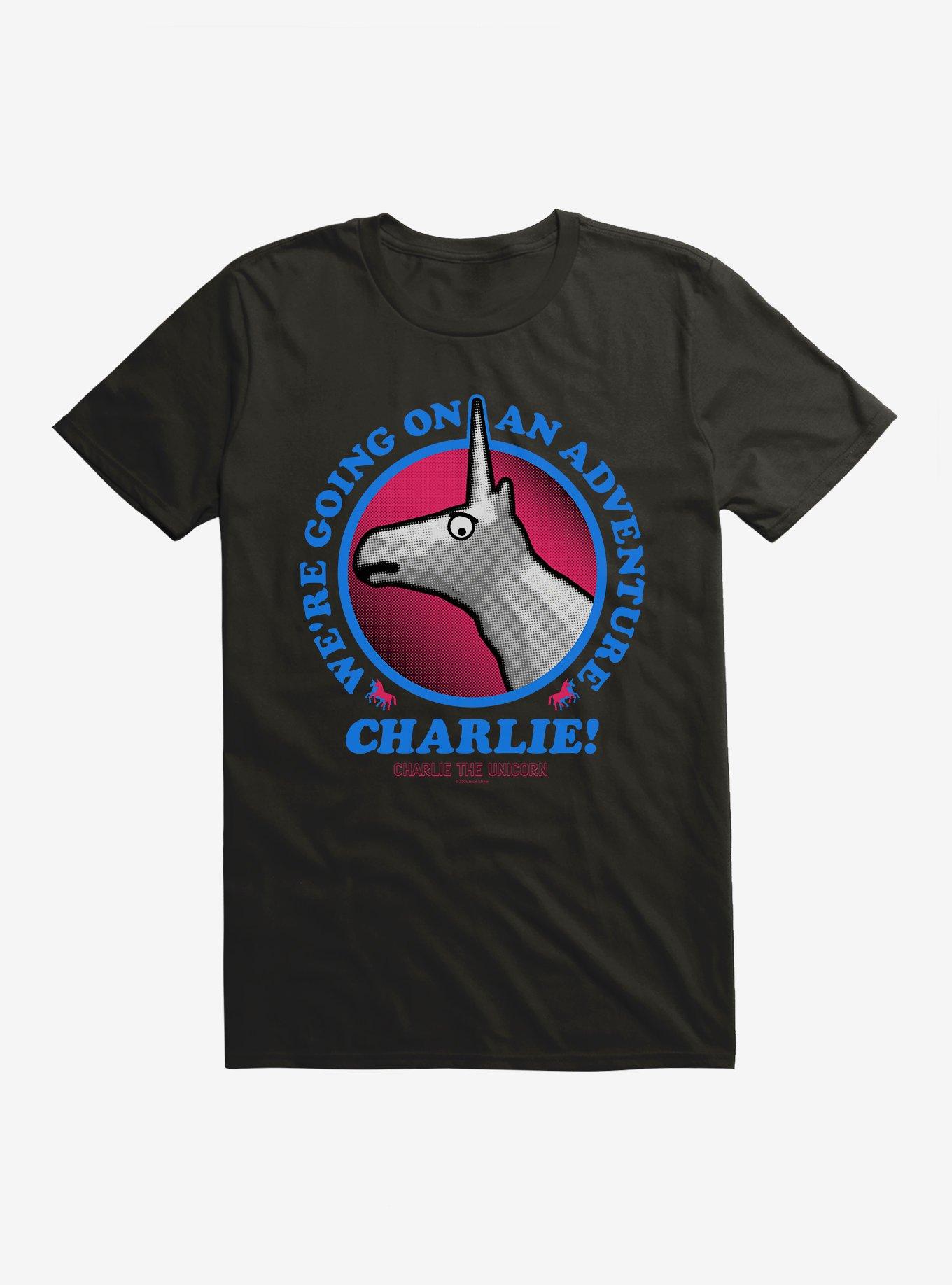 Charlie The Unicorn Adventure Charlie! T-Shirt, , hi-res