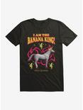 Charlie The Unicorn Banana King! T-Shirt, BLACK, hi-res