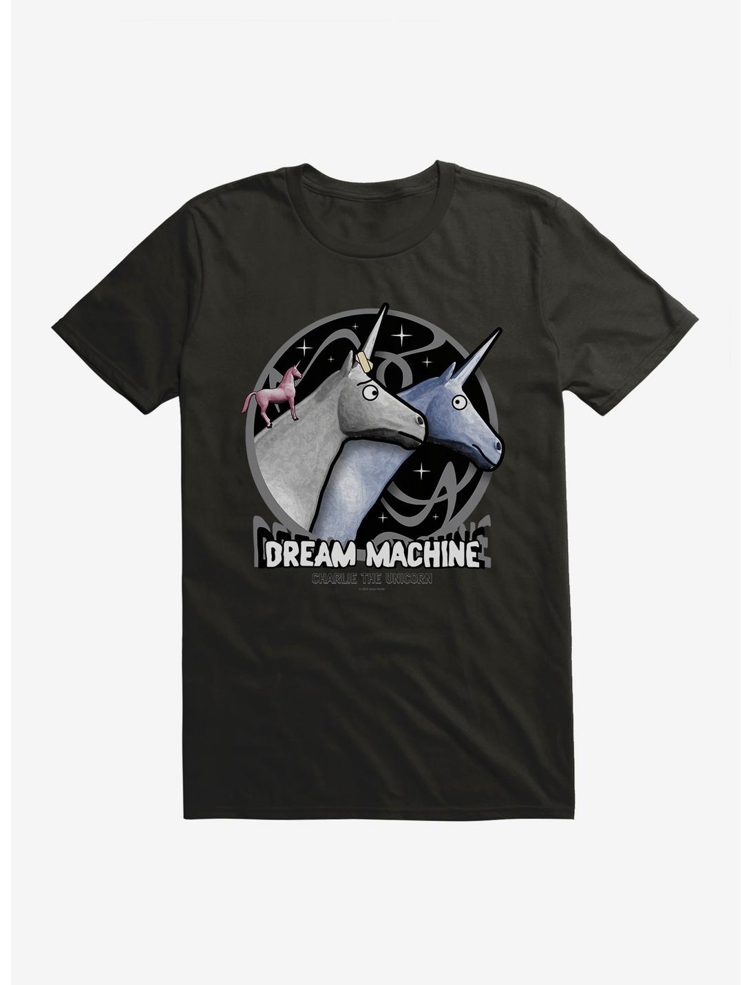 Charlie The Unicorn Dream Machine T-Shirt, BLACK, hi-res