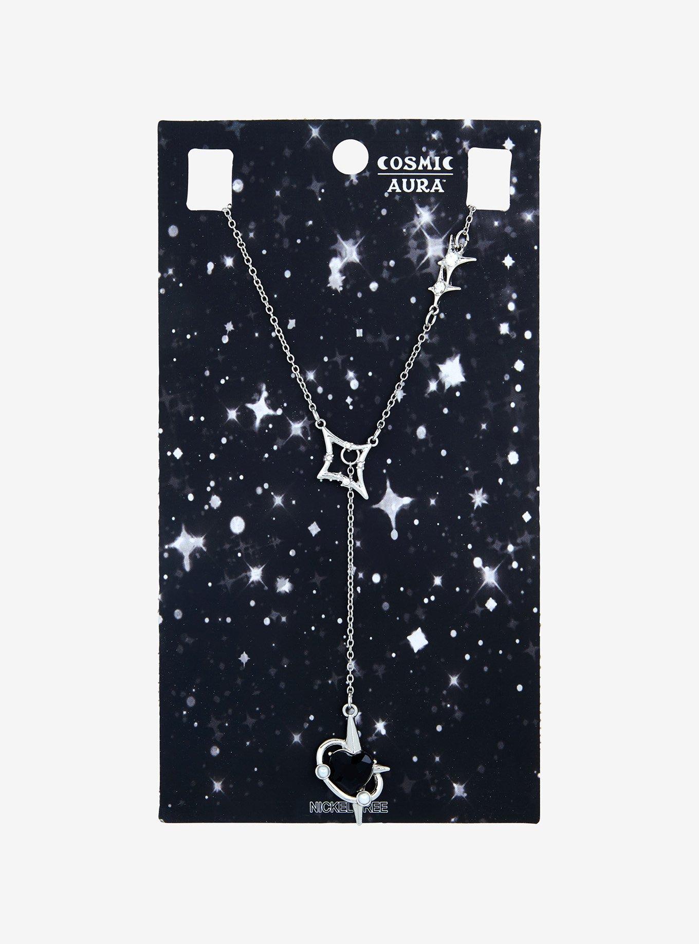 Cosmic Aura Star Bling Lariat Necklace, , hi-res