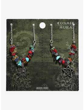Cosmic Aura Swirl Sun & Star Best Friend Necklace Set, , hi-res