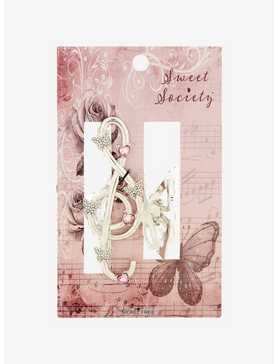 Sweet Society Treble Clef Butterfly Heart Claw Hair Clip, , hi-res