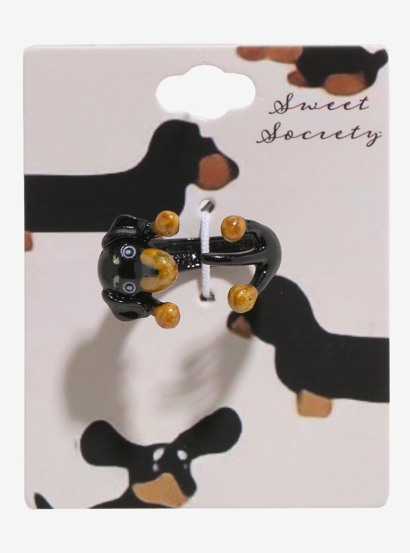 Sweet Society Dachshund Wrap Ring, , hi-res