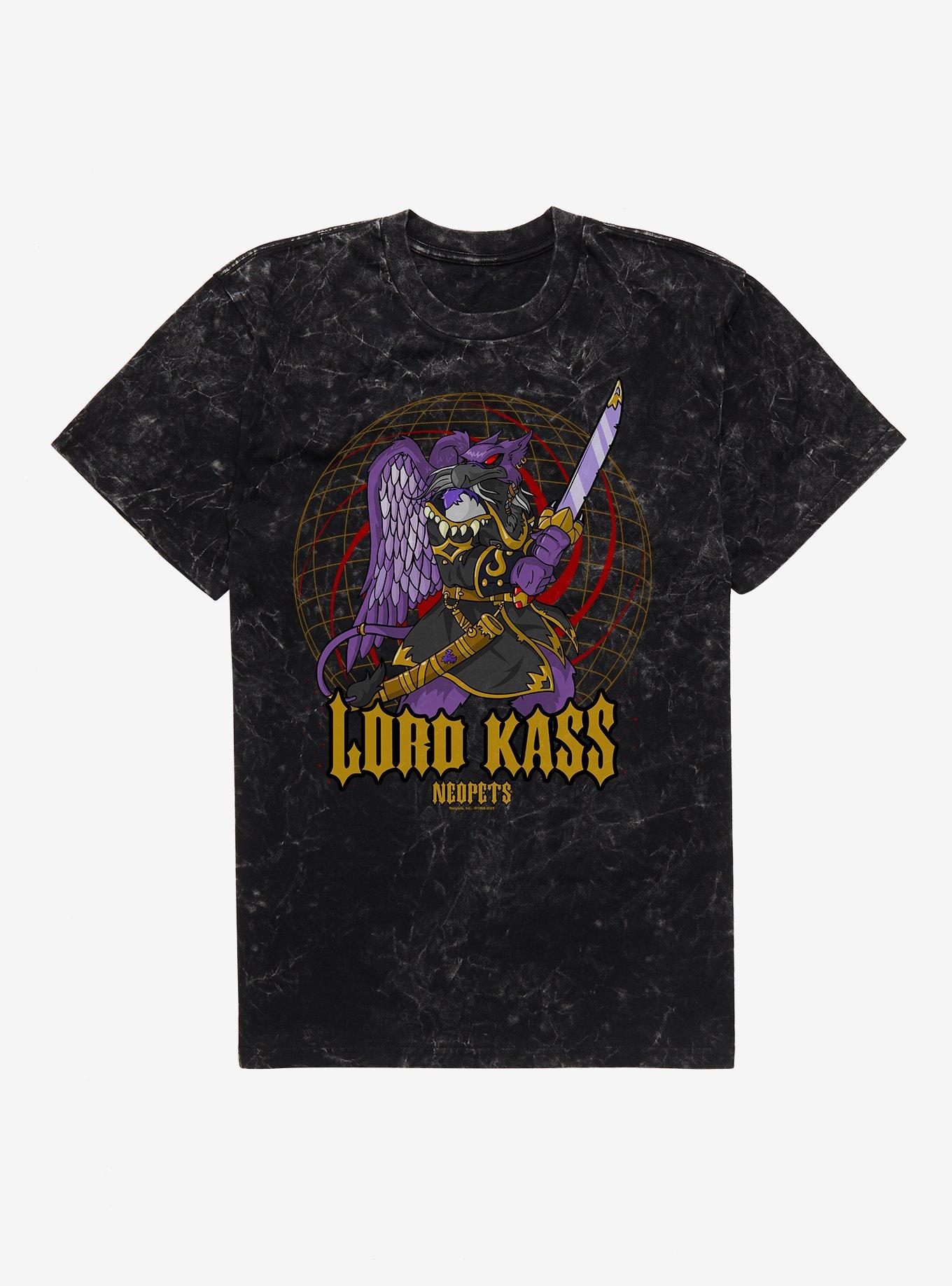 Neopets Lord Kass Mineral Wash T-Shirt, BLACK MINERAL WASH, hi-res