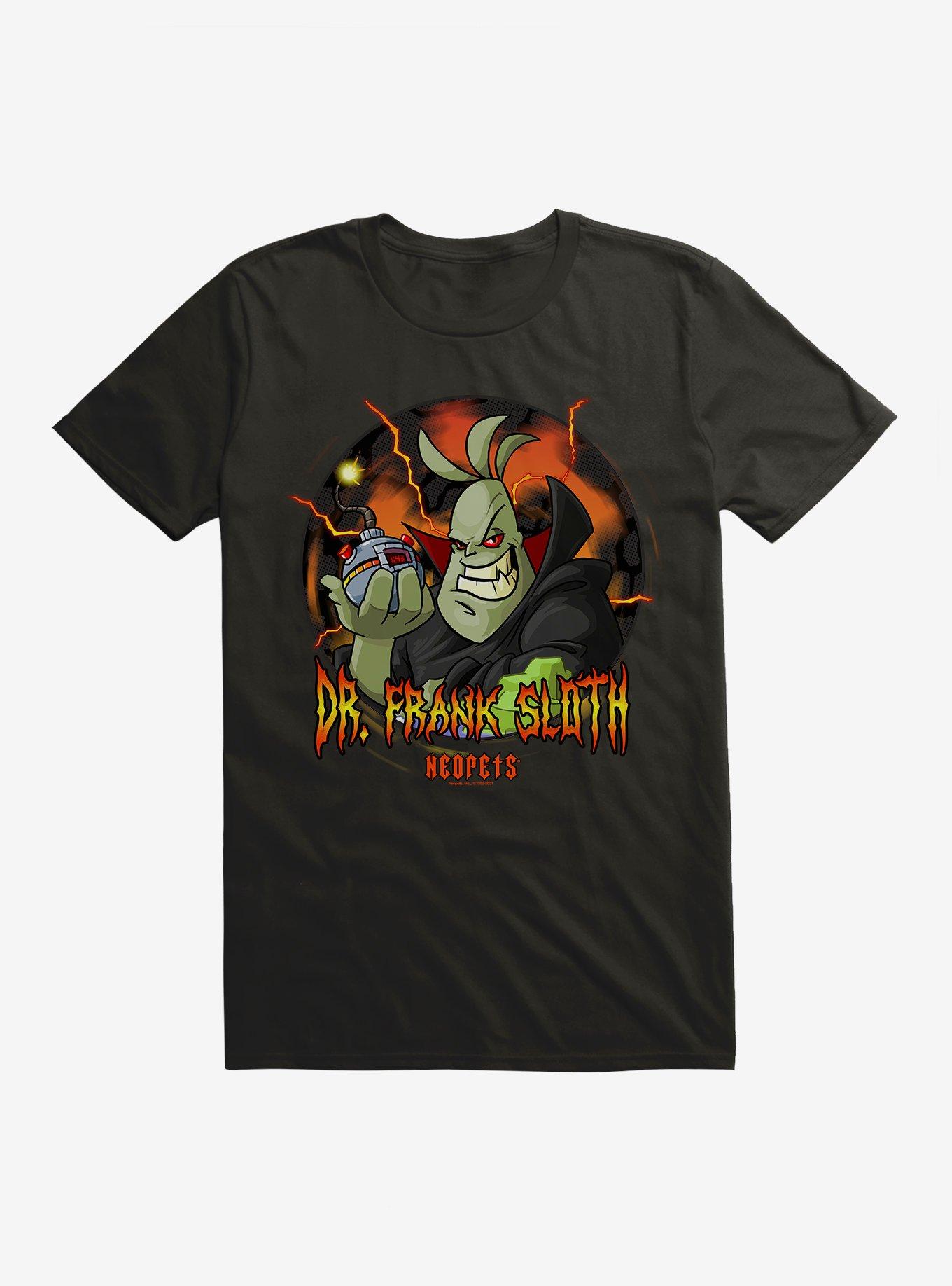 Neopets Dr. Frank Sloth T-Shirt, BLACK, hi-res