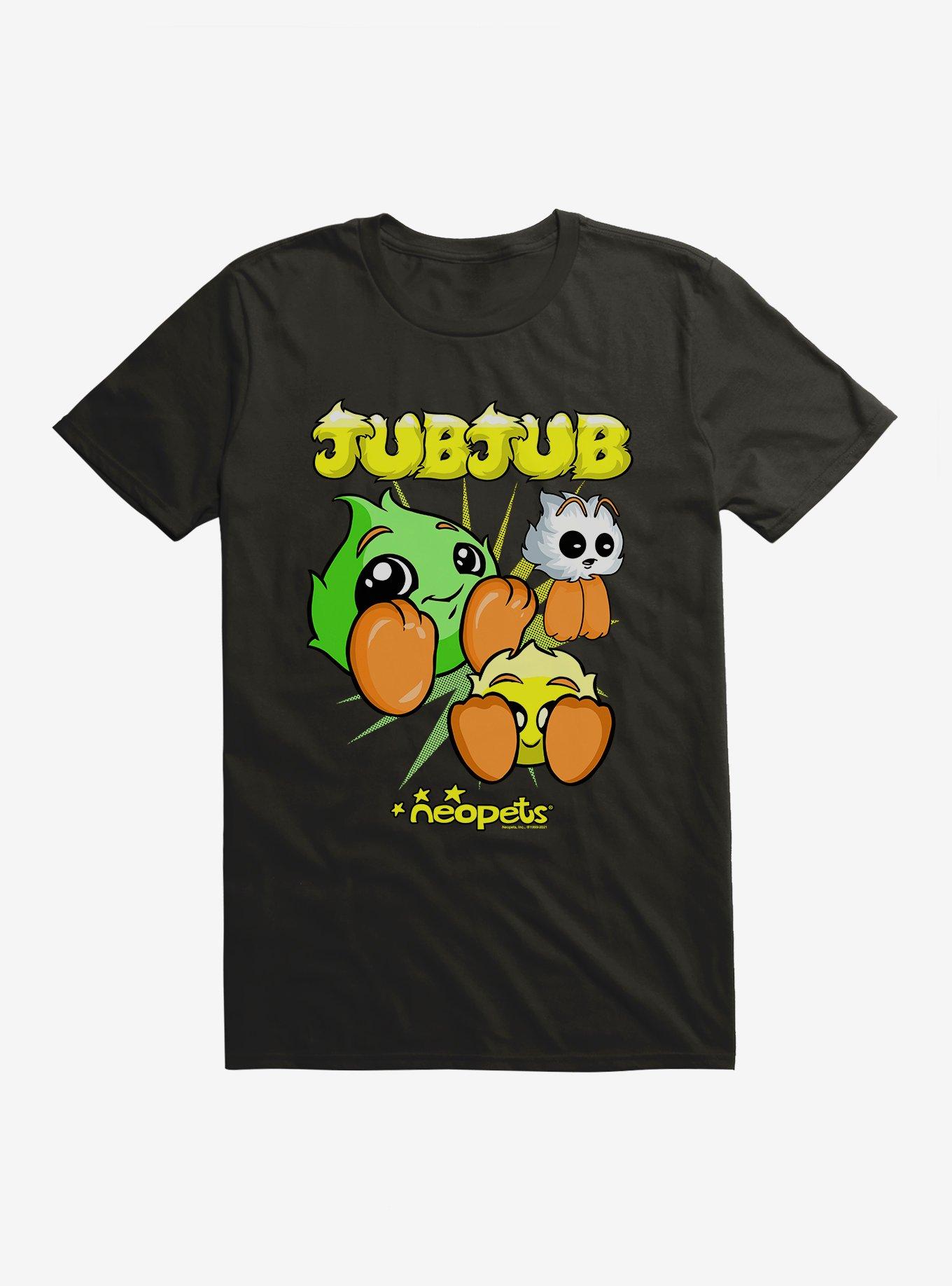 Neopets JubJub T-Shirt, BLACK, hi-res