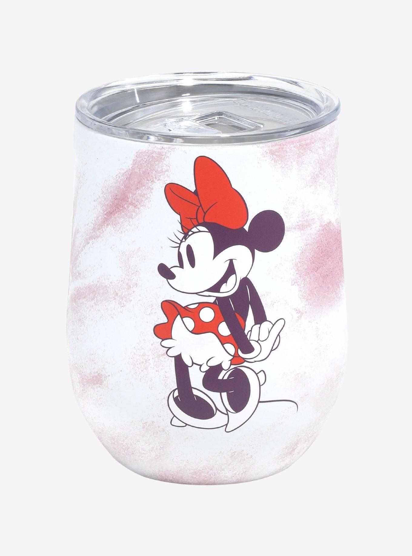 Corkcicle Disney Minnie Mouse Tie Dye Stemless Wine Glass BoxLunch