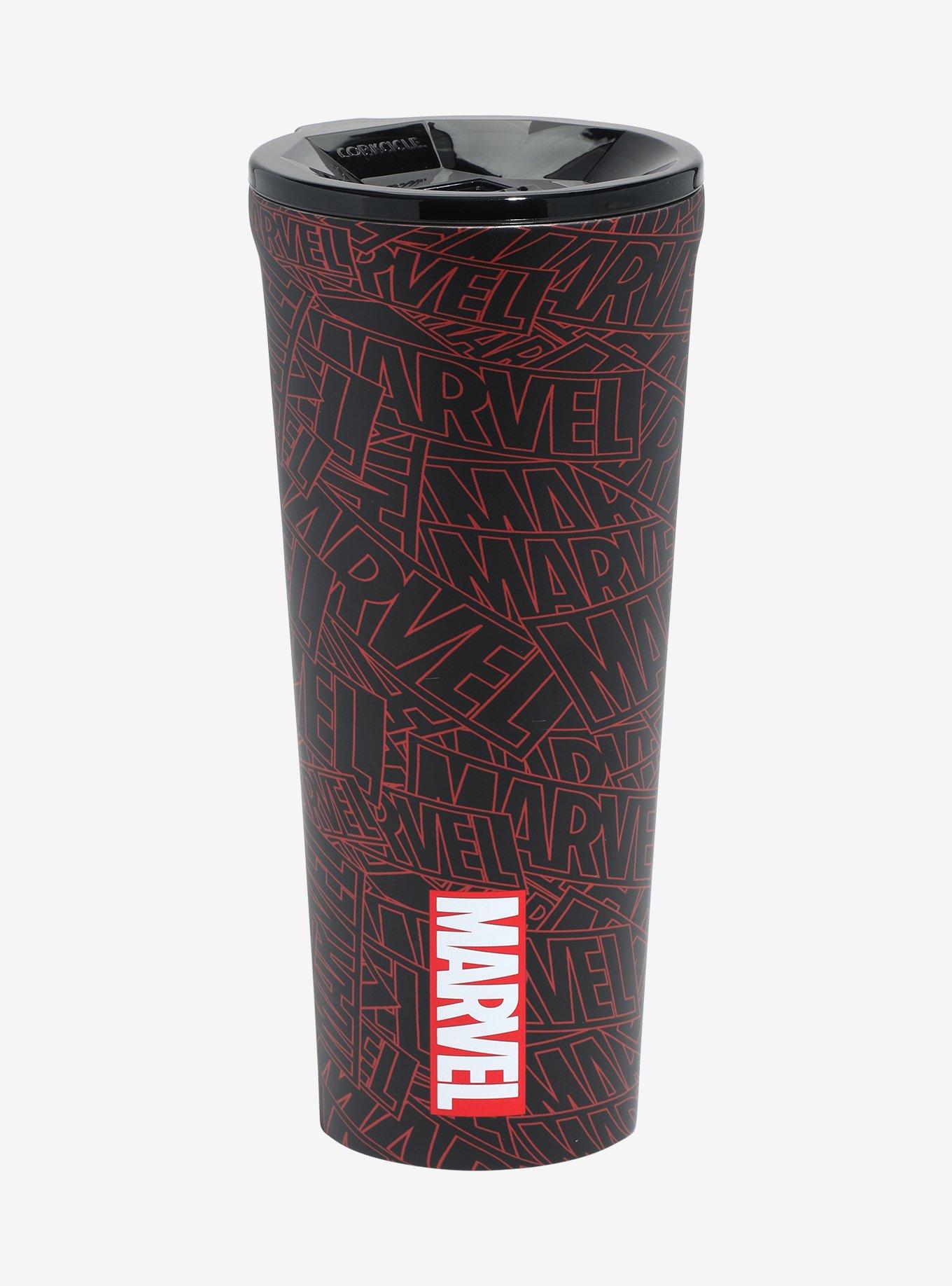 Corkcicle Marvel Logo Allover Print Travel Cup BoxLunch
