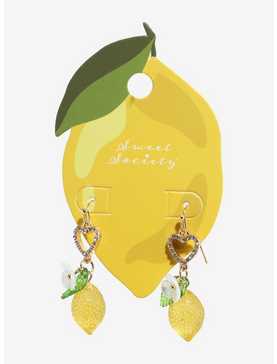 Sweet Society Heart Lemon Drop Earrings, , hi-res