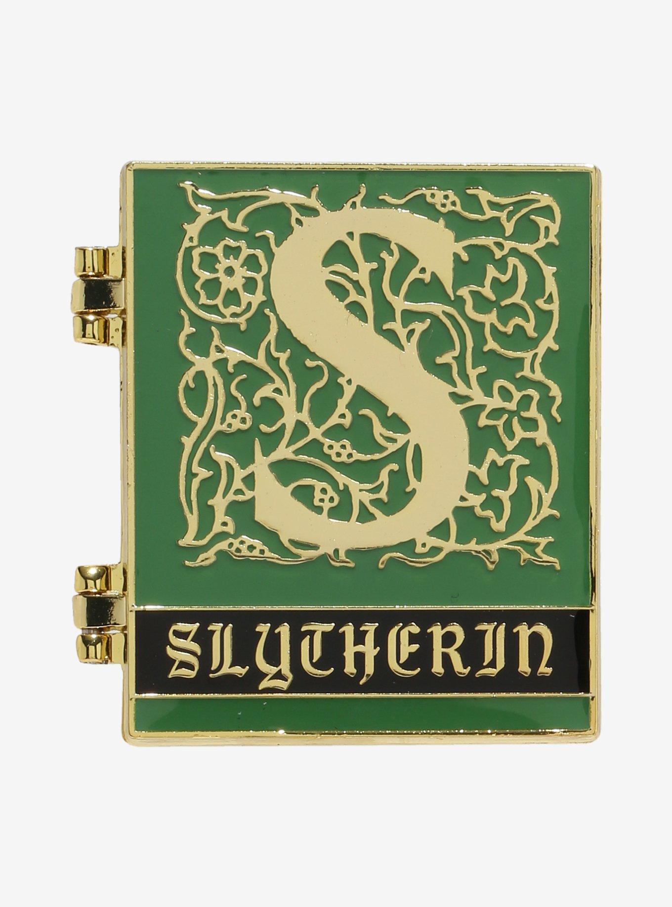 Loungefly Harry Potter Slytherin Hinge Book Enamel Pin — BoxLunch Exclusive, , hi-res