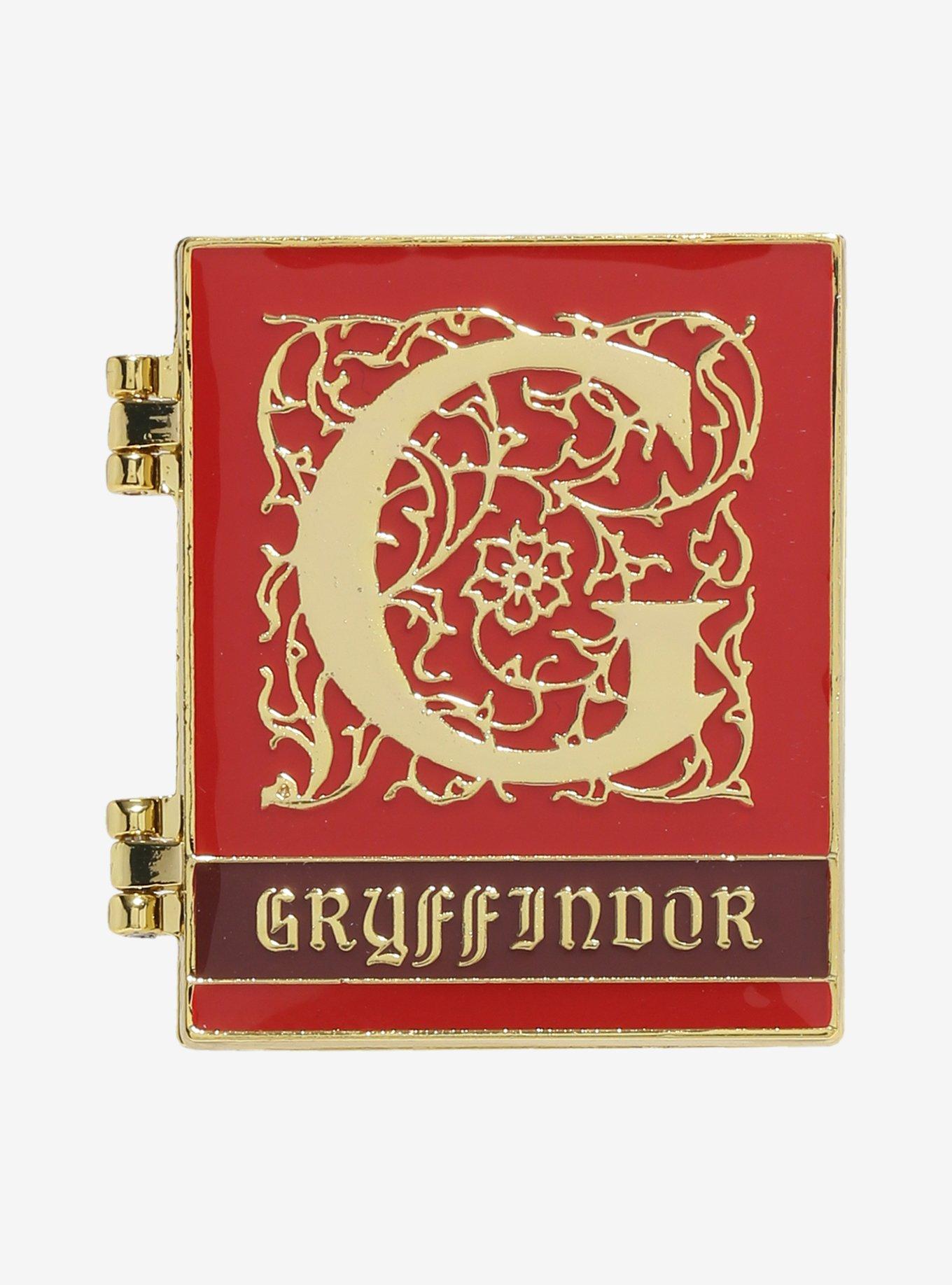 Loungefly Harry Potter Gryffindor Hinge Book Enamel Pin — BoxLunch Exclusive, , hi-res