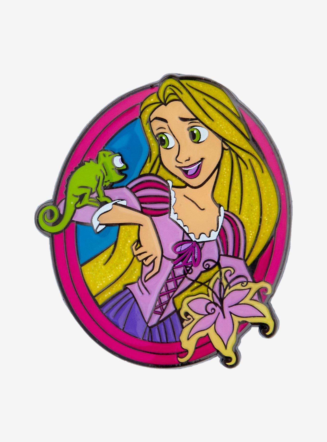 Loungefly Disney Tangled Rapunzel Pascal Portrait Enamel Pin BoxLunch Exclusive BoxLunch