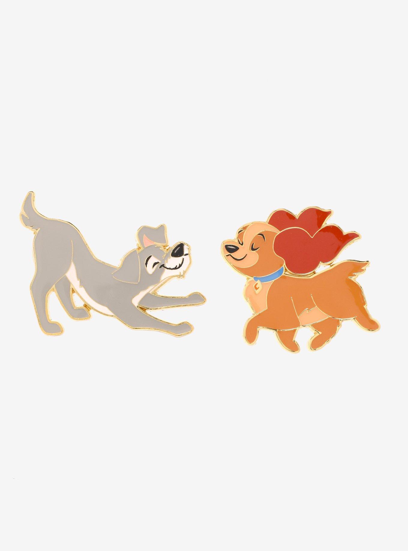 Loungefly Disney Lady and the Tramp Lady & Tramp Enamel Pin Set - BoxLunch Exclusive, , hi-res