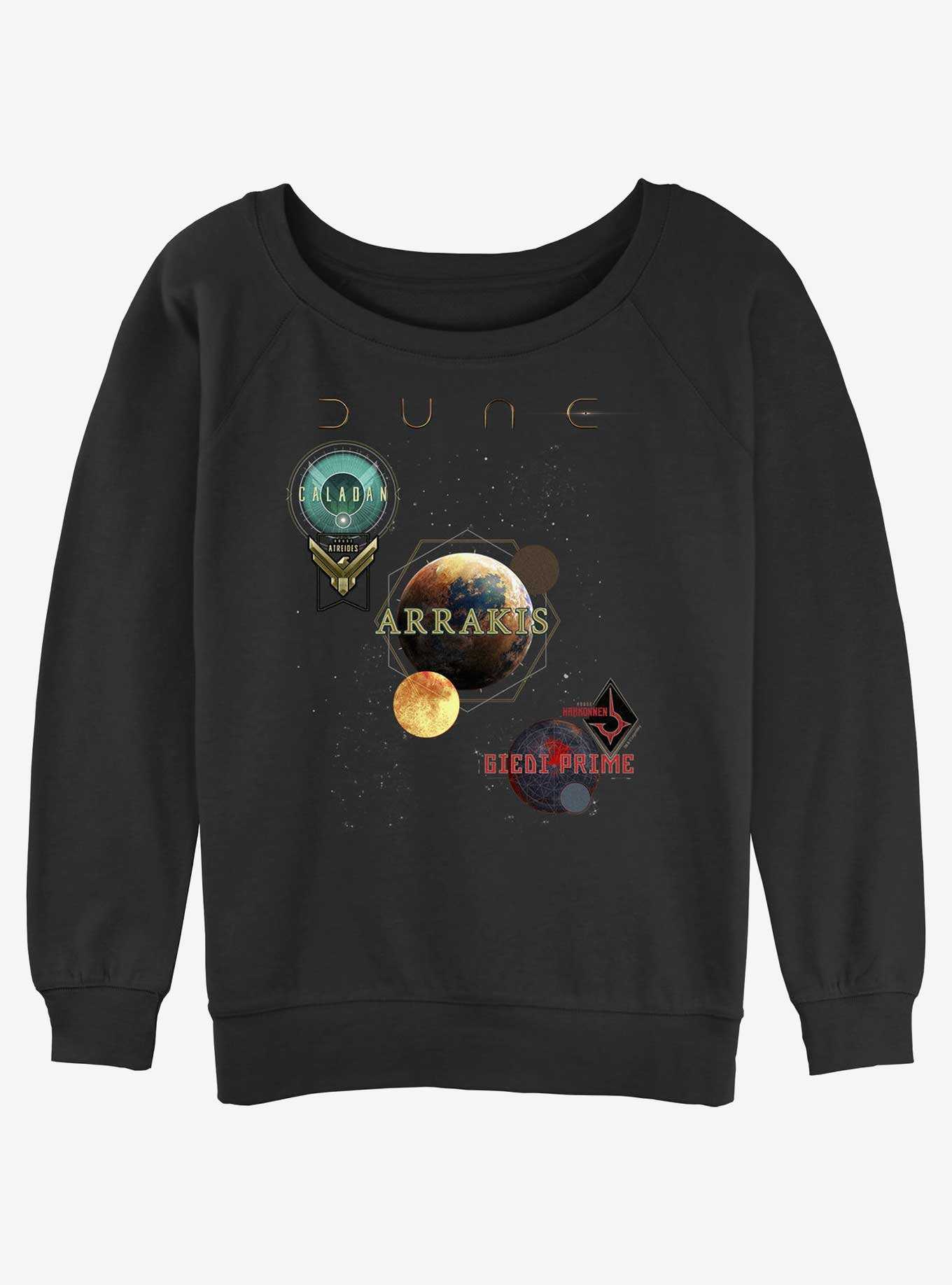 Dune Planets Poster Womens Slouchy Sweatshirt, , hi-res