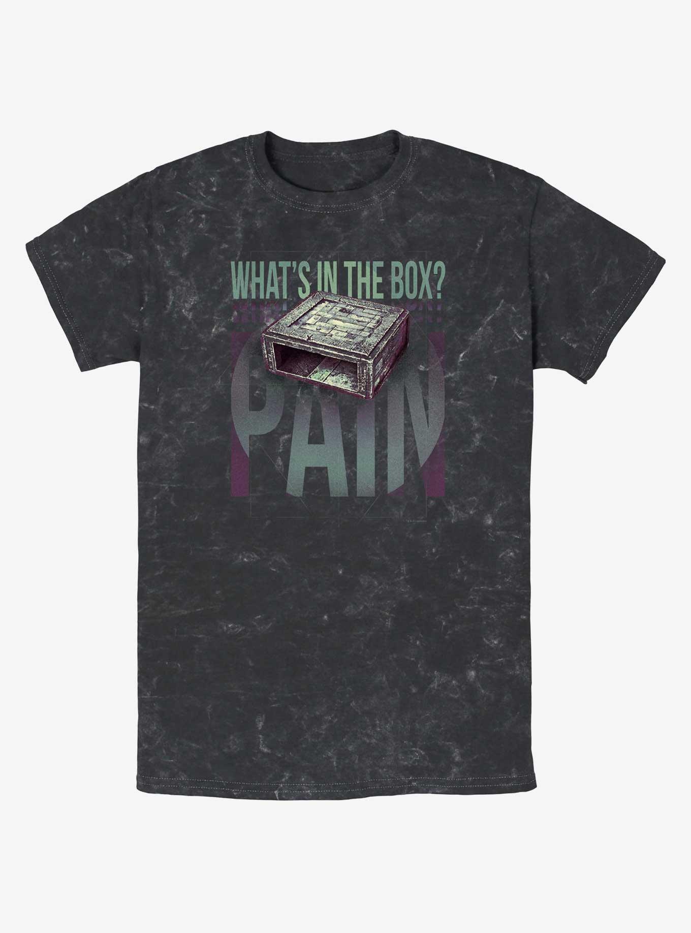 Dune What's In The Box Pain Mineral Wash T-Shirt, BLACK, hi-res