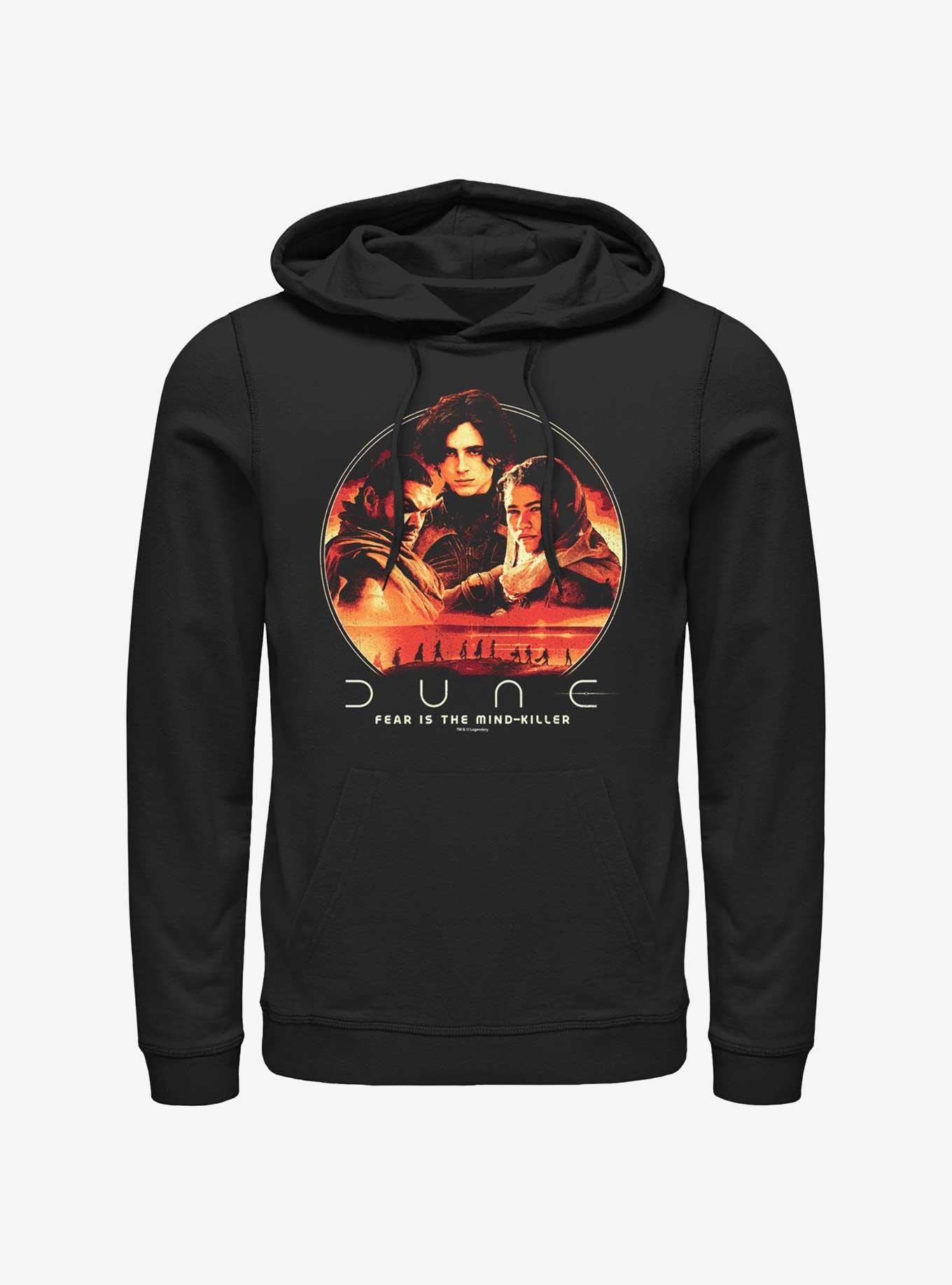 Dune Characters Circle Icon Hoodie, BLACK, hi-res