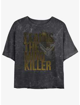 Dune Fear Is The Mind Killer Mineral Wash Womens Crop T-Shirt, , hi-res
