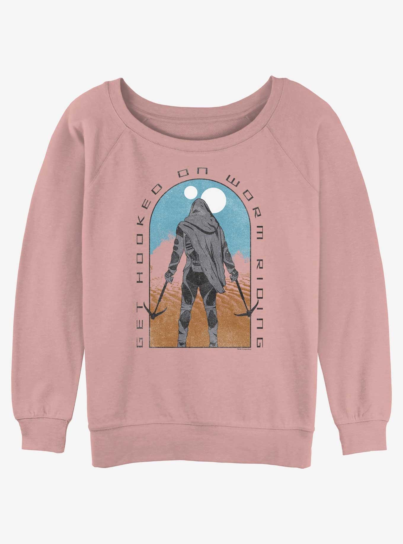 Dune Desert Rider Tombstone Womens Slouchy Sweatshirt, DESERTPNK, hi-res