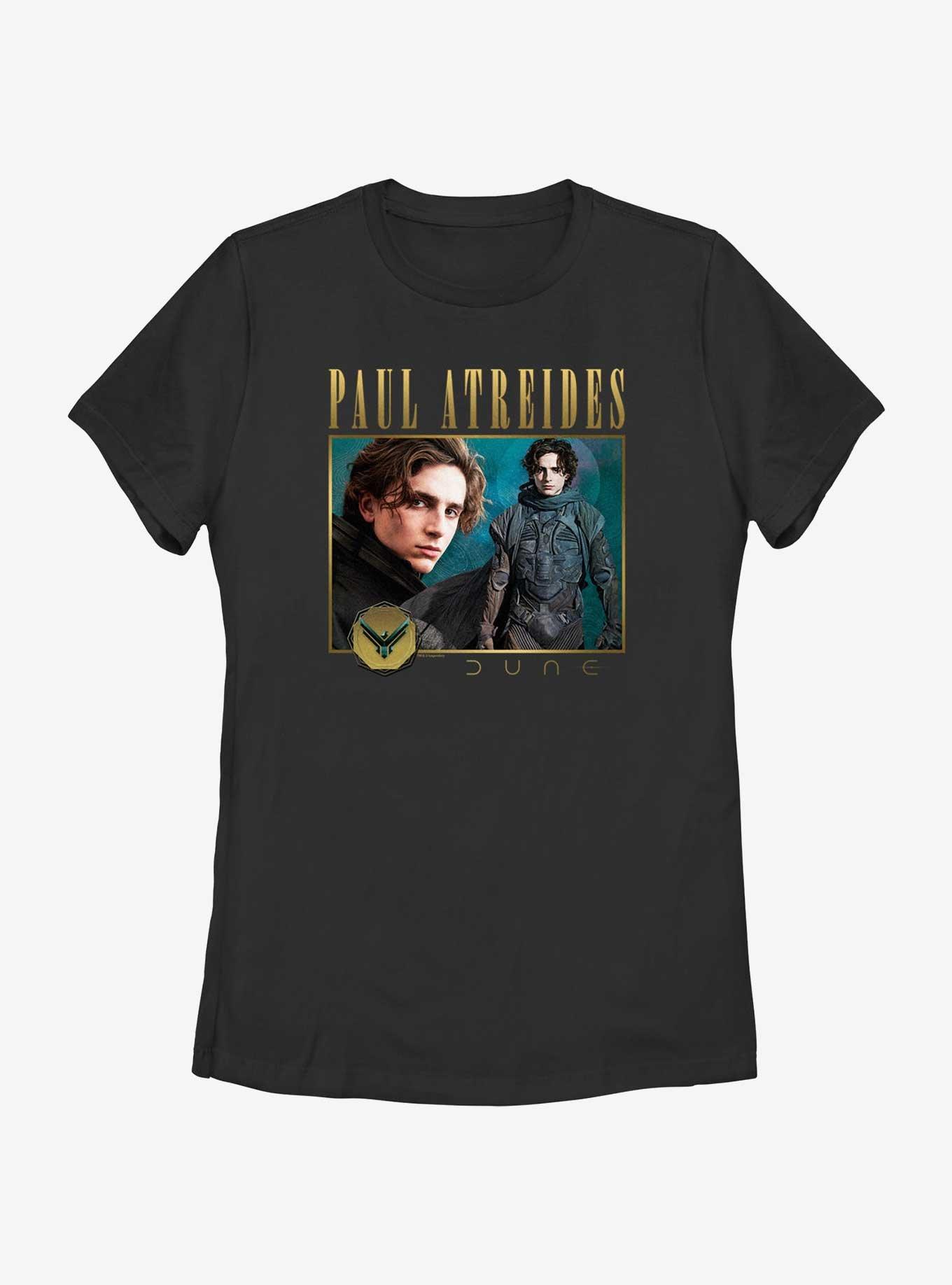 Dune Paul Atreides Retro Panel Womens T-Shirt, BLACK, hi-res