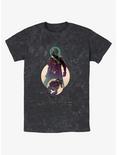 Dune Paul Atreides Moon Portrait Mineral Wash T-Shirt, BLACK, hi-res
