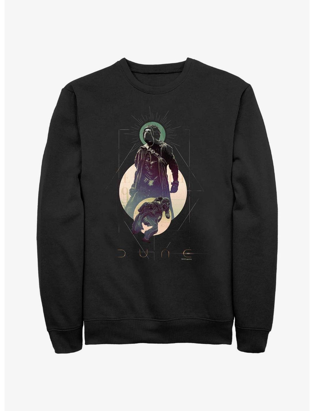 Dune Paul Atreides Moon Portrait Sweatshirt, BLACK, hi-res