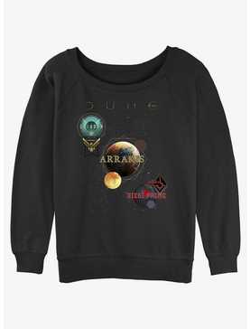 Dune Planets Poster Womens Slouchy Sweatshirt, , hi-res