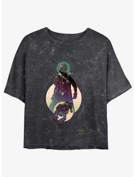 Dune Paul Atreides Moon Portrait Mineral Wash Womens Crop T-Shirt, , hi-res