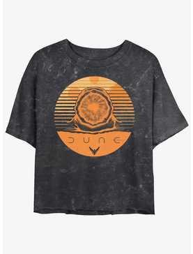 Dune Arrakis Sandworm Stamp Mineral Wash Womens Crop T-Shirt, , hi-res