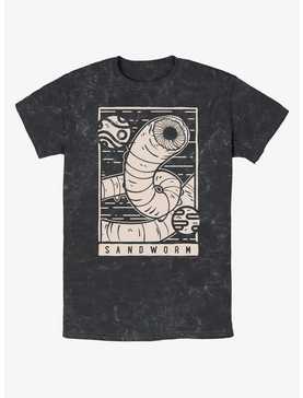 Dune Sandworm Illustration Mineral Wash T-Shirt, , hi-res