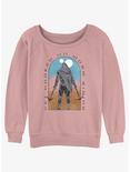 Dune Desert Rider Tombstone Womens Slouchy Sweatshirt, DESERTPNK, hi-res