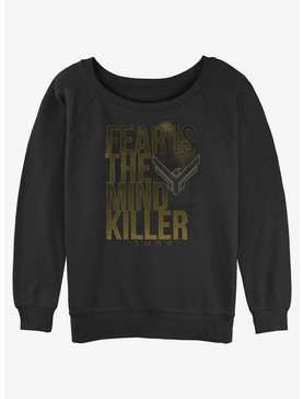 Dune Fear Is The Mind Killer Womens Slouchy Sweatshirt, , hi-res