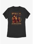 Dune Paul Atreides Retro Womens T-Shirt, BLACK, hi-res