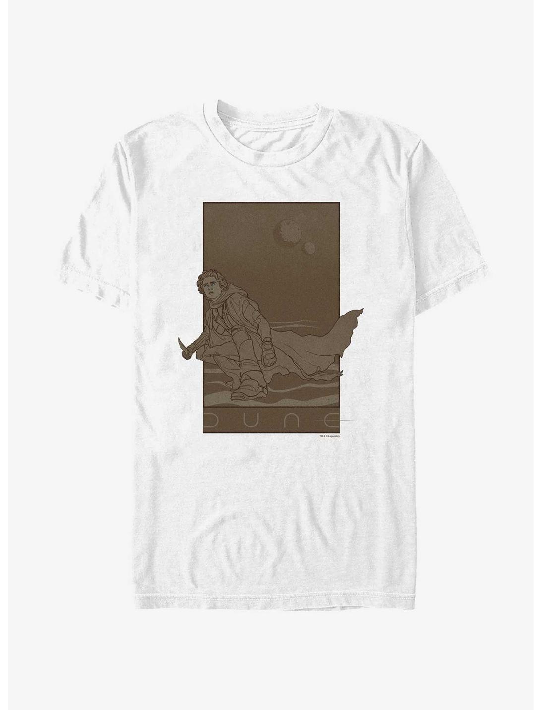 Dune Paul Atreides Retro Ilustration T-Shirt, WHITE, hi-res