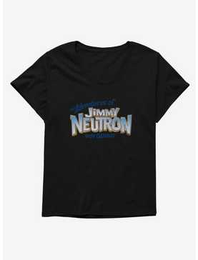 The Adventures Of Jimmy Neutron Boy Genius Title Logo Womens T-Shirt Plus Size, , hi-res