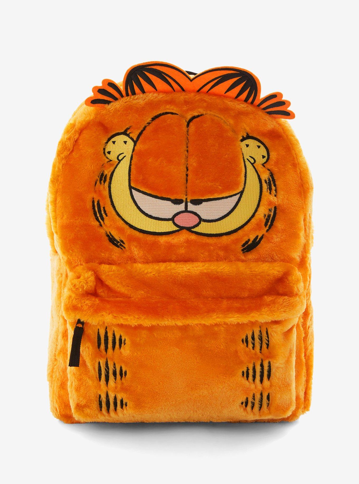 Garfield Smiling Fuzzy Backpack, , hi-res