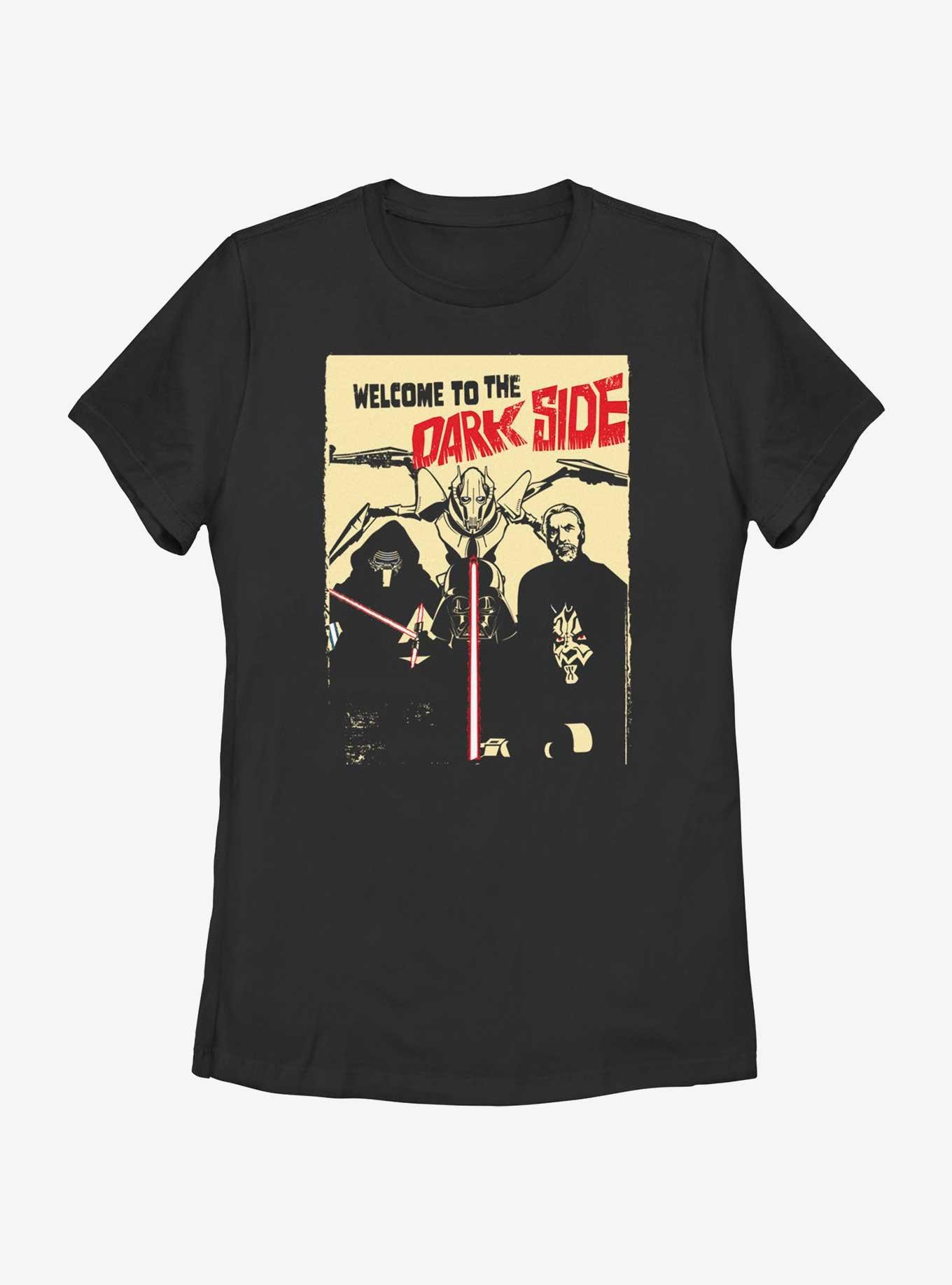 Star Wars Welcome To The Dark Side Retro Poster Womens T-Shirt