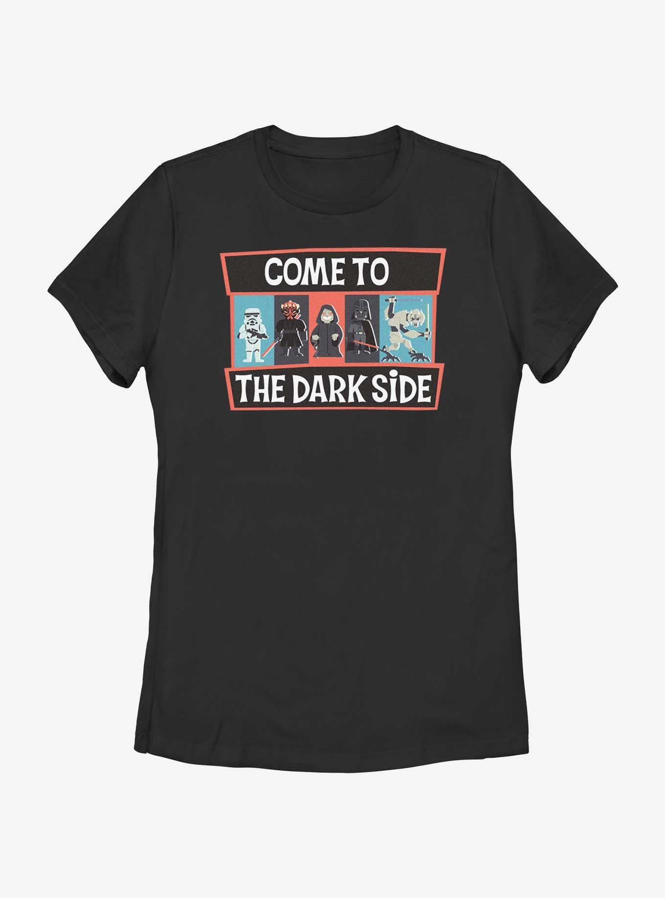 Star Wars Come To Dark Side Animated Style Womens T-Shirt