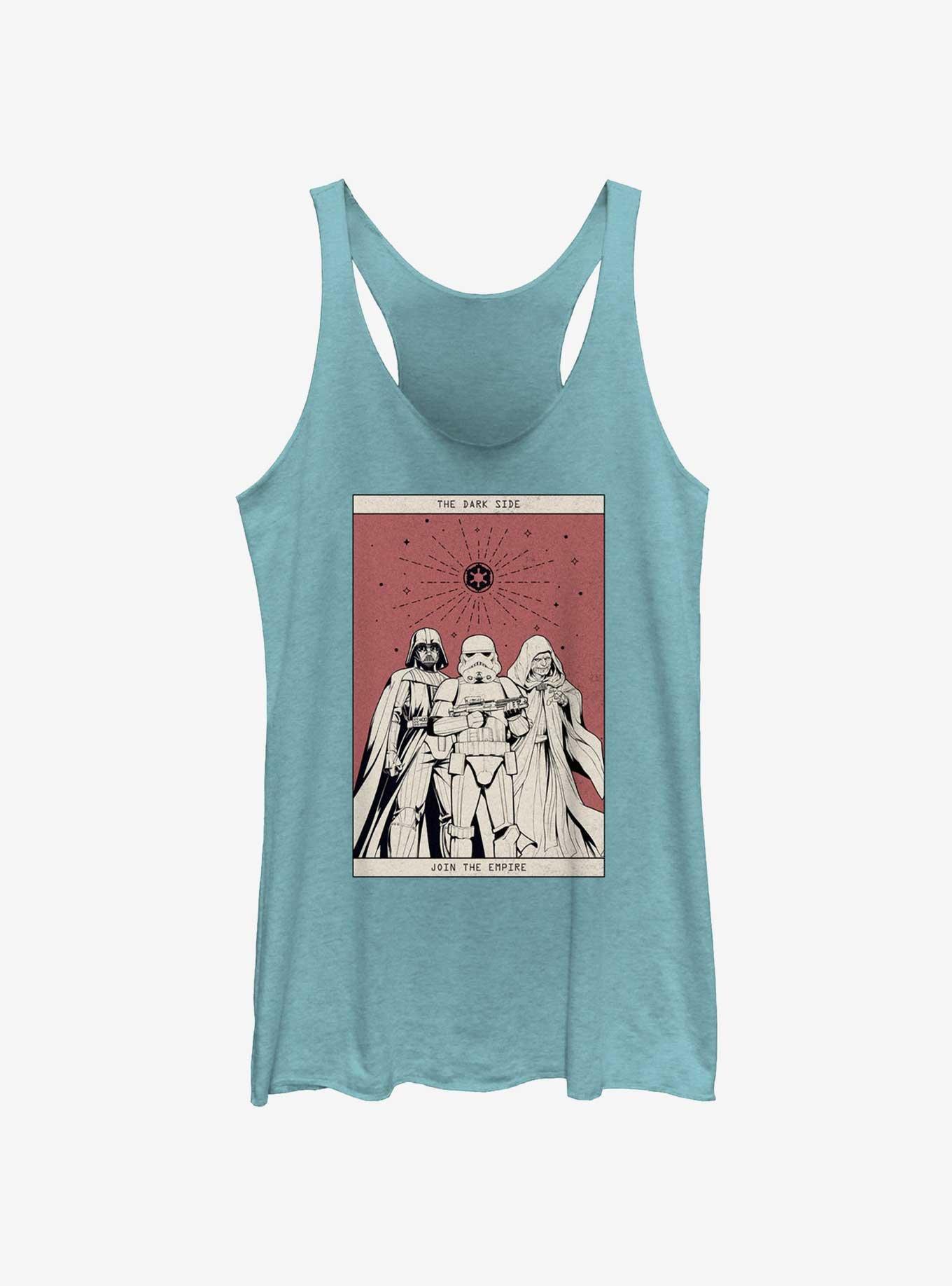 Star Wars The Dark Side Tarot Womens Tank Top, TAHI BLUE, hi-res