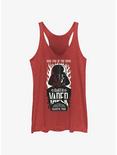 Star Wars Darth Vader Galactic Tour Flames Poster Womens Tank Top, RED HTR, hi-res