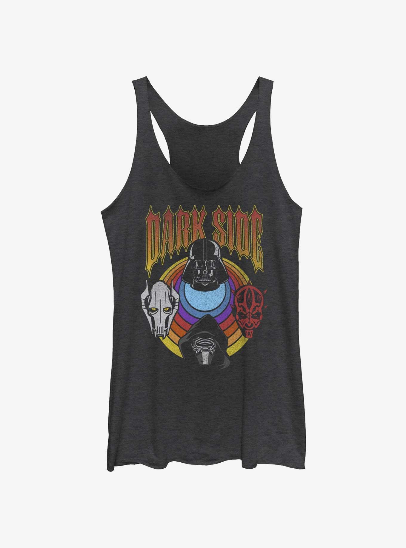 Star Wars Dark Side Retro Icon Womens Tank Top, BLK HTR, hi-res