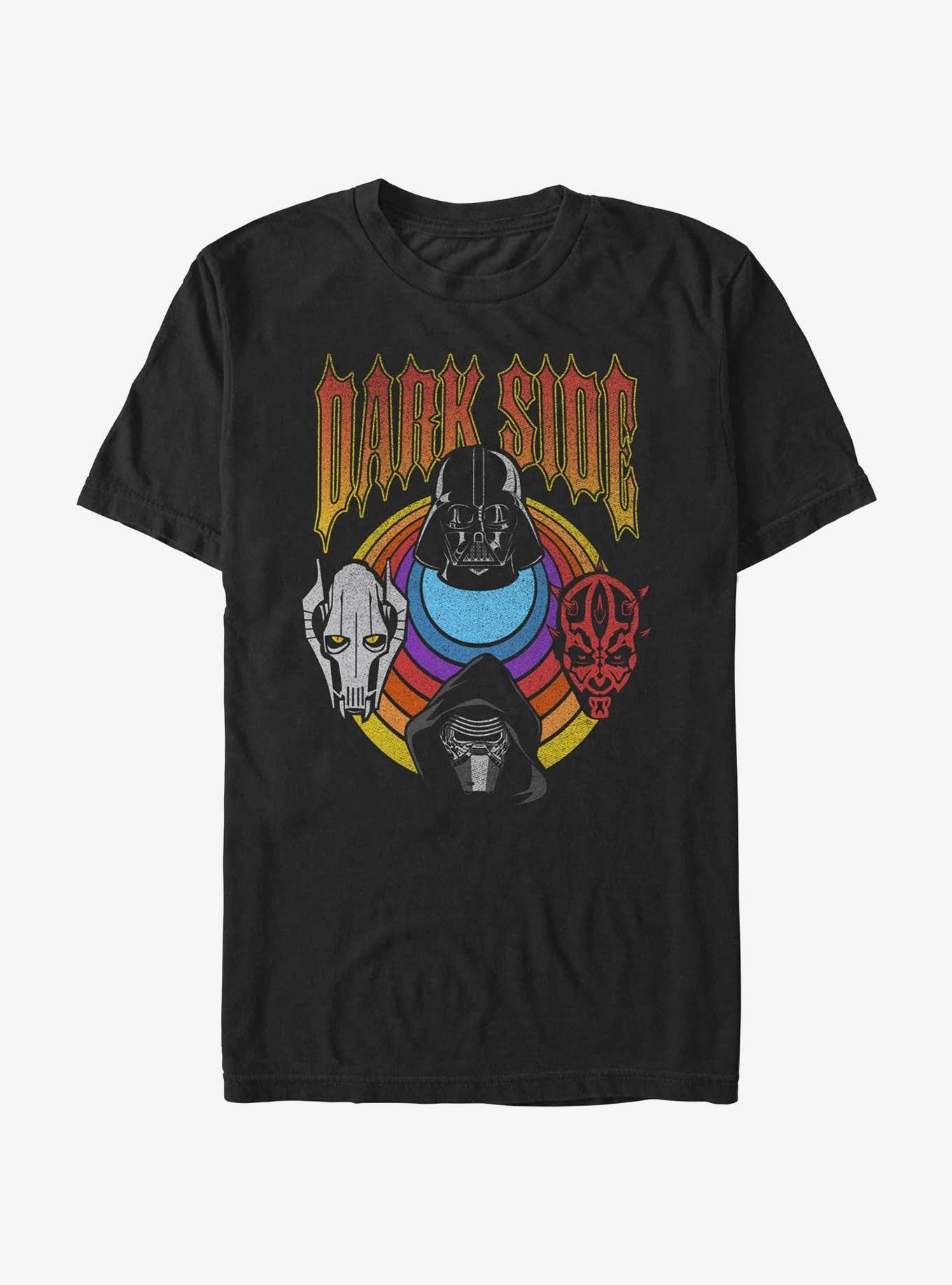 Star Wars Dark Side Retro Icon T-Shirt, BLACK, hi-res