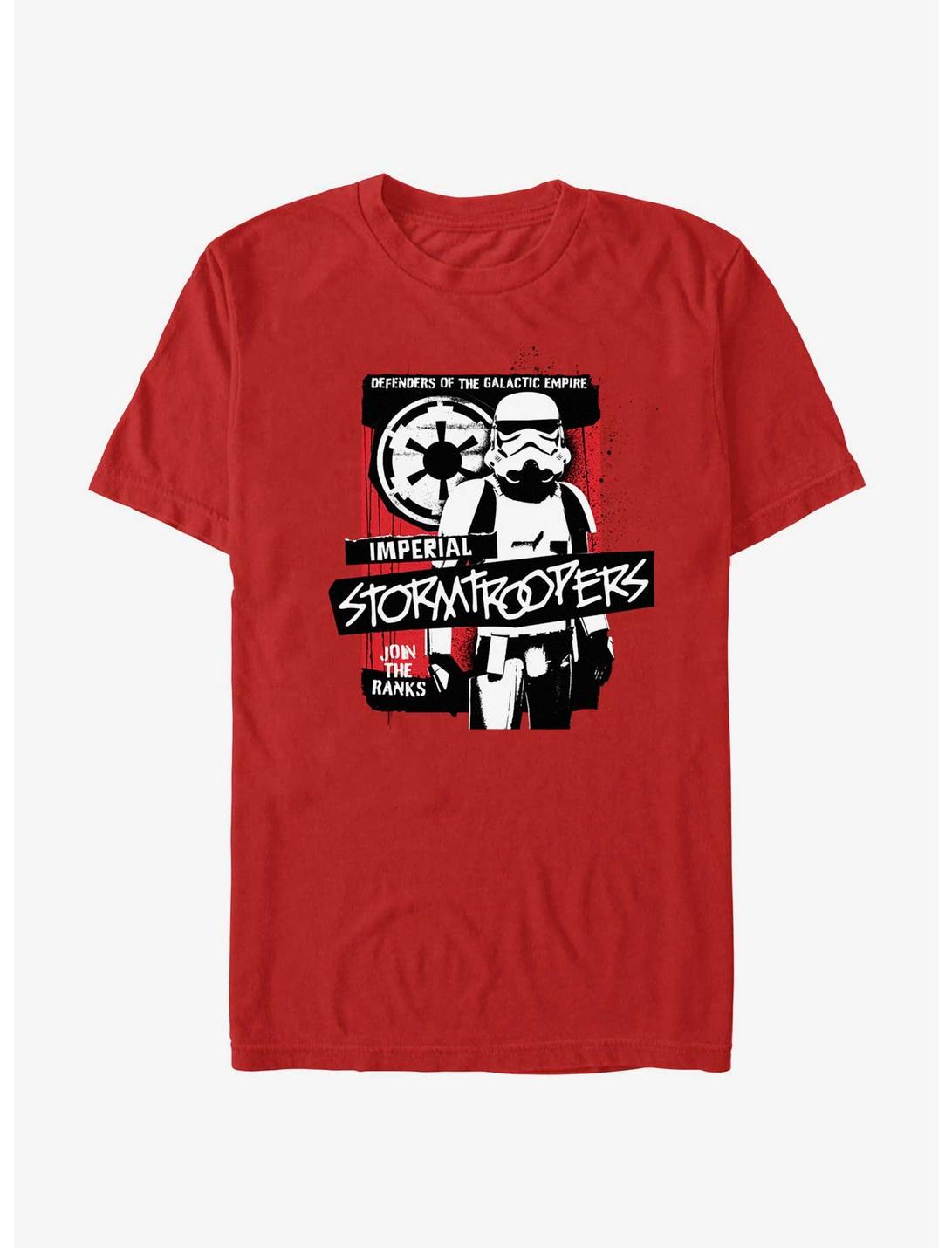 Star Wars Imperial Stormtroopers Graffiti T-Shirt, RED, hi-res