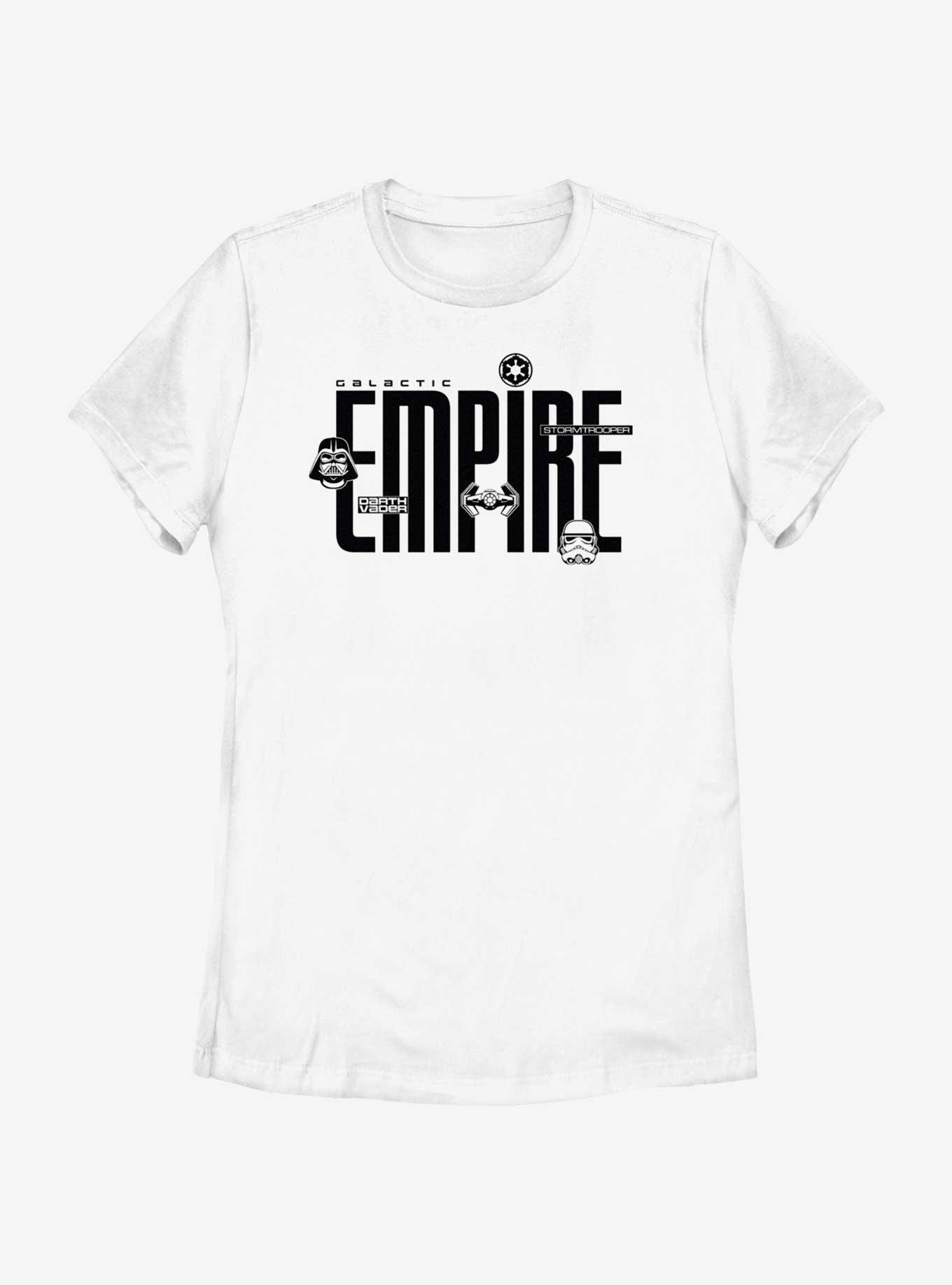 Star Wars Galactic Empire Logo Icons Womens T-Shirt, WHITE, hi-res