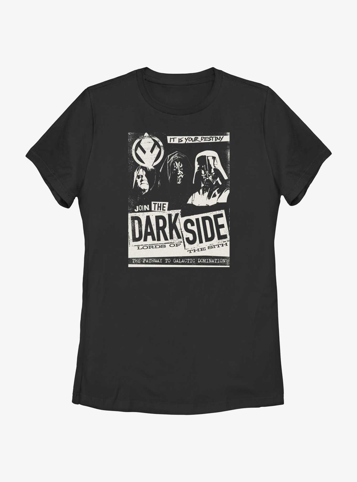 Star Wars Join The Dark Side Poster Womens T-Shirt, , hi-res