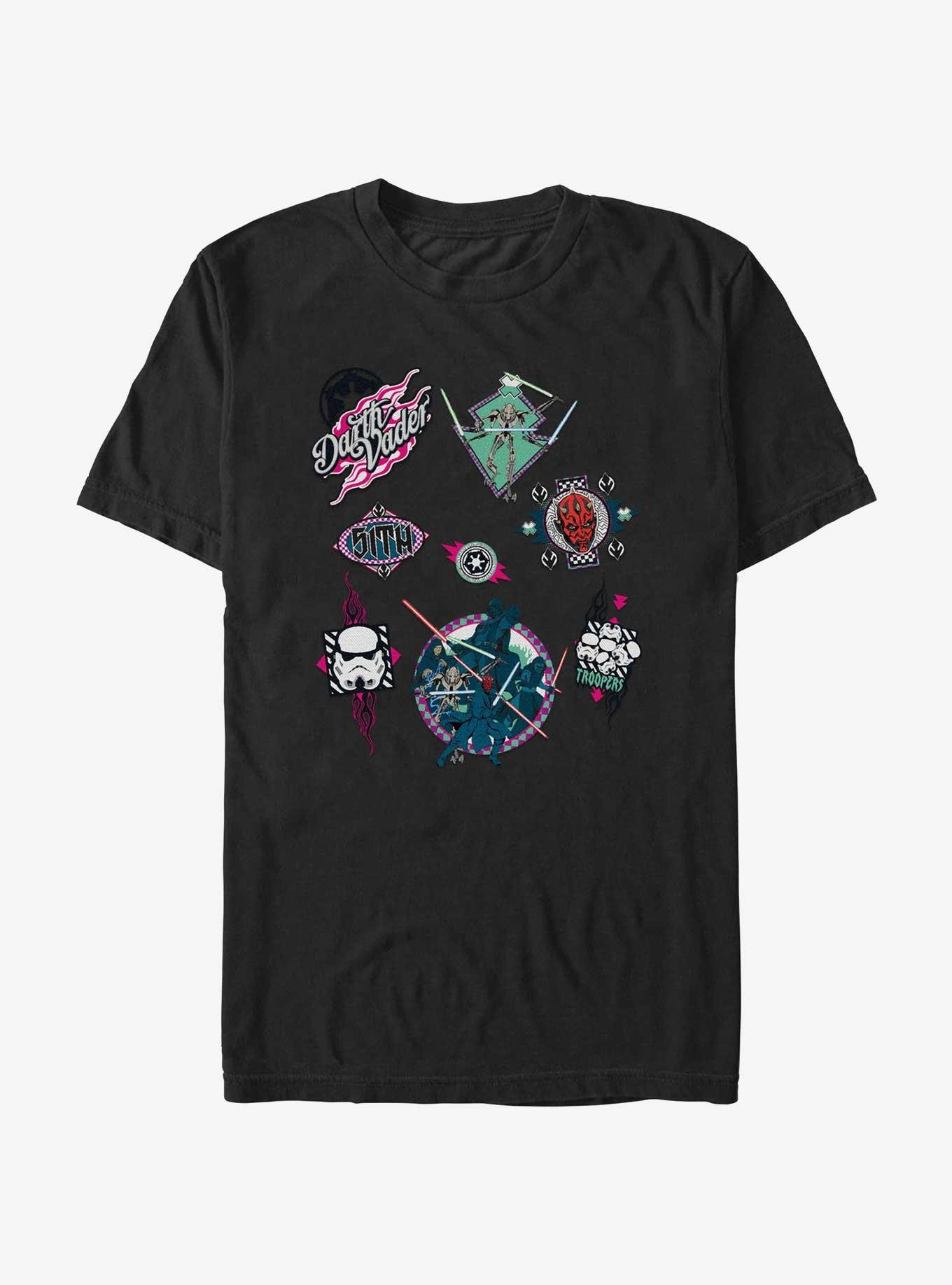 Star Wars The Dark Side Patches Style  T-Shirt, , hi-res