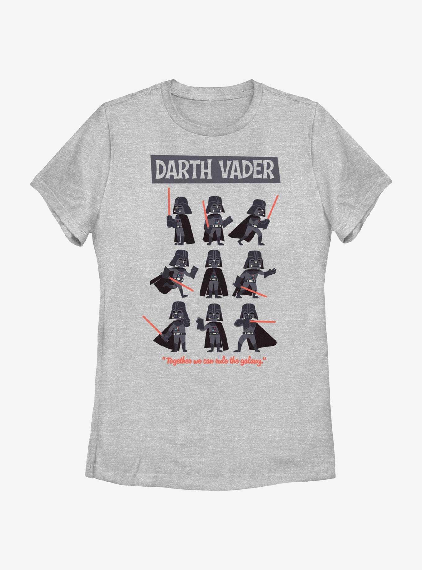 Star Wars Darth Vader Pose Collage Womens T-Shirt, ATH HTR, hi-res