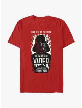 Star Wars Darth Vader Galactic Tour Flames Poster T-Shirt, , hi-res