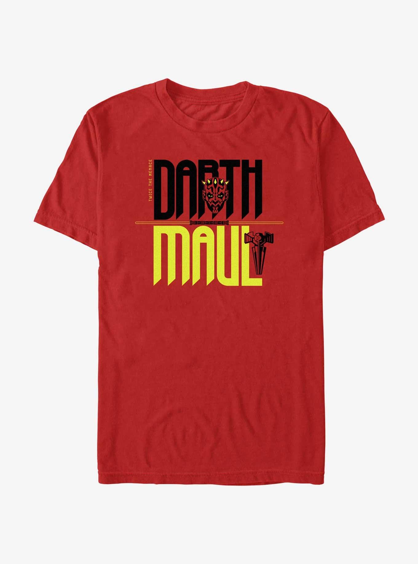 Star Wars Twice The Menace Darth Maul T-Shirt, RED, hi-res